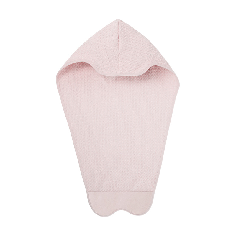 Waffle Weave Hair Drying Towel, Fast-Drying, Breathable, 10A Antibacterial, Buttonless, Self-Adhesive, Household Head Wrap, Enlarged Hair Drying Cap