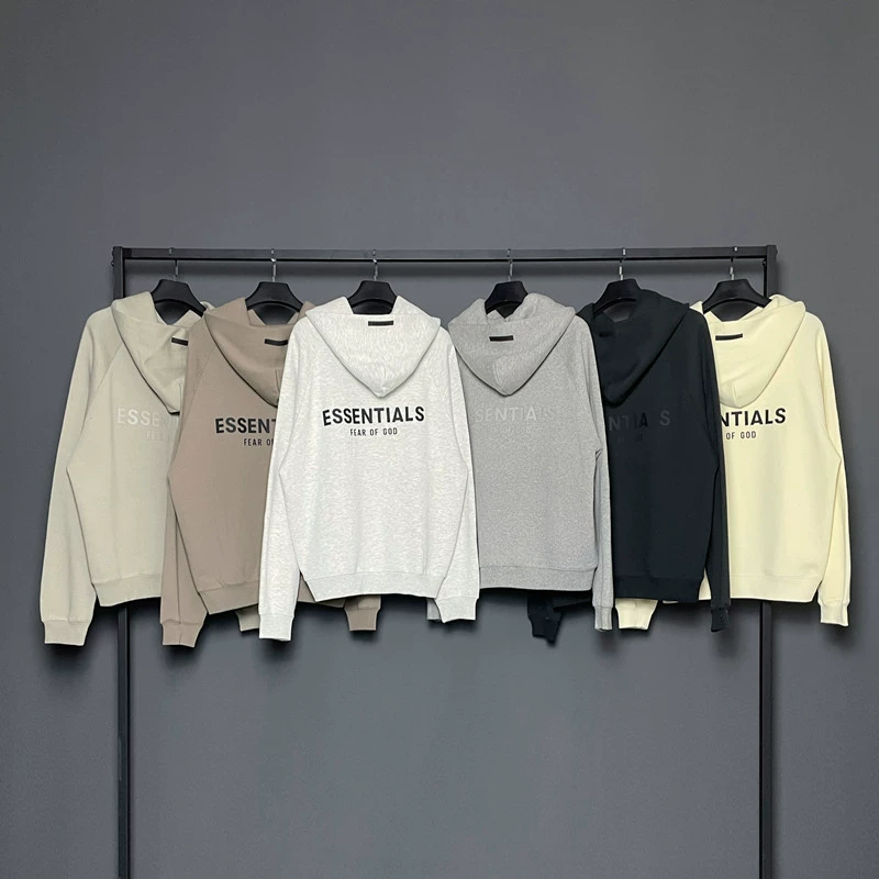 ESSENTIALS HHH силиконовая толстовка с буквенным принтом, модный бренд, свободная мужская и женская осенне-зимняя толстовка с капюшоном FOG ins