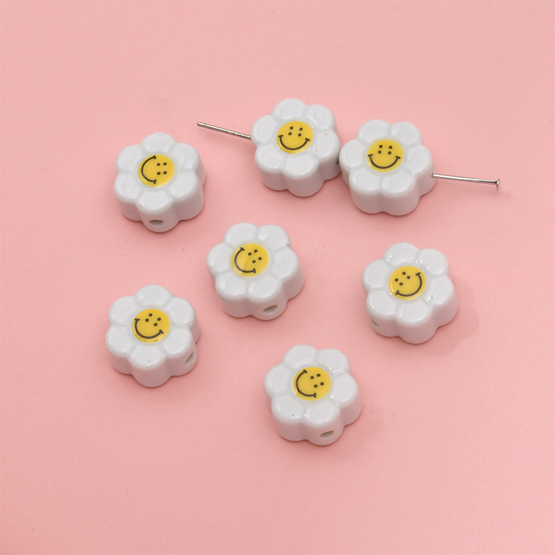 1 Piece Cute Smiley Face Ceramics Jewelry Accessories display picture 13
