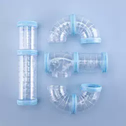 新款仓鼠笼改造外接管道diy塑料套装管道运动隧道宠物用品用具