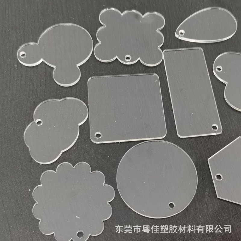 异形亚克力卡砖磁吸高透明迷你咕卡透明小冰块冰箱贴台面摆件