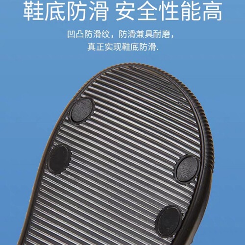 Luofu classic summer men's outdoor dad sandals non-slip heel strap black one shoe two wear swimming and catching the sea