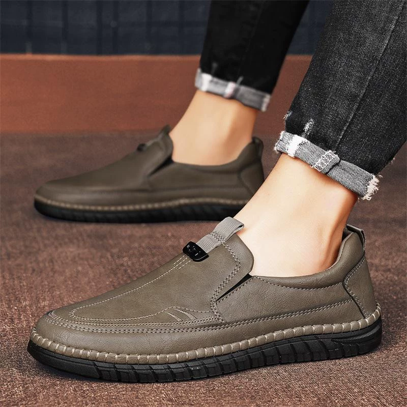 Мужская 2024 новая мода бизнес повседневная обувь мягкая подошва, дикая обувь для родителей