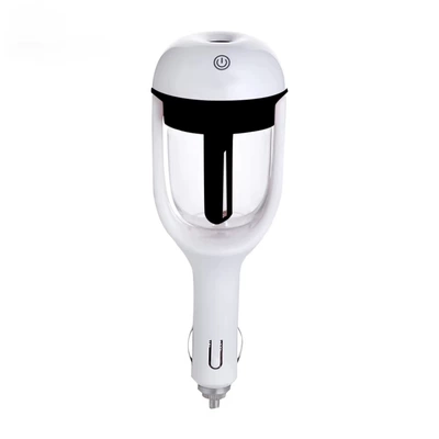 Car Humidifier Mini Cigarette Lighter Car Spray Aromatherapy Air Purifier Gift High Concentration Negative Ions (Hava təmizləyiciləri) - black