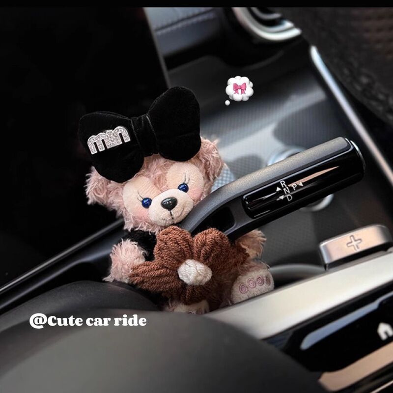 2025 Car Turn Signal Gear Shift Decoration Shirley Rose Doll Car Interior Accessories Ornament Wiper High-End for Women