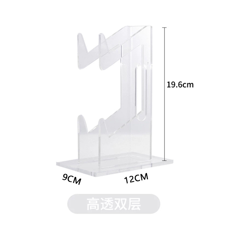 Transparente PS4 acrílico universal GamePad soporte de escritorio creativo de almacenamiento doble ASA soporte de exhibición