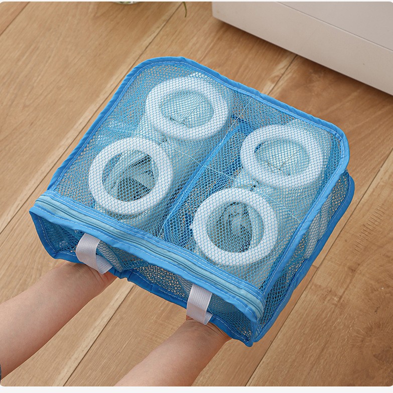 Bolsa de lavado gruesa para zapatos, anti-deformación y duradera, ideal para lavadora o limpieza del hogar.
