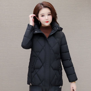 2024新款妈妈装棉衣冬季加厚外套气质短款宽松棉袄女大码时尚棉服