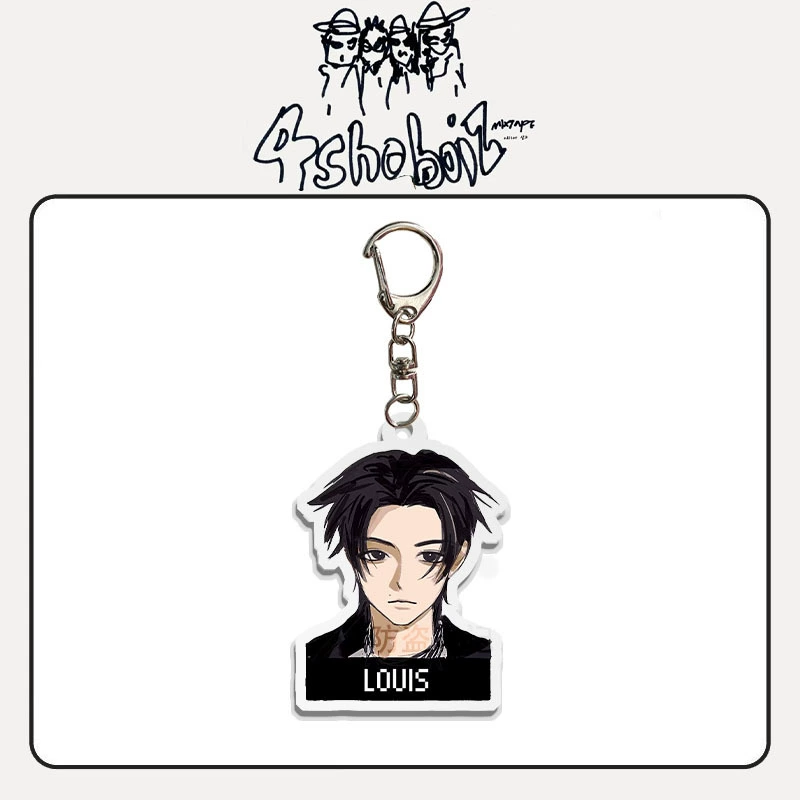 Ключодържатель LNGSHOT Park Jaebum's новая группа мальчиков мультфильм акриловый подвеска ручная роспись аксессуары поддержка периферийные устройства