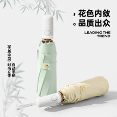 批发双层钛银太阳伞防紫外线女折叠晴雨两用超轻小巧遮阳
