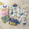 Children's set, thermal underwear for boys, demi-season cotton pijama, children's clothing