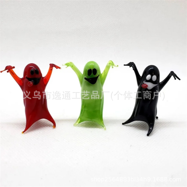 Cross-border New Product Ghost and Pumpkin Figurine Ghost and Pumpkin Halloween Figurine Decoration