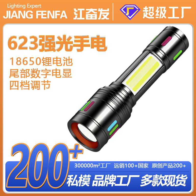Linterna láser de alta intensidad para exteriores, pistola láser portátil, batería de ultra larga duración, linterna láser de mano con zoom de largo alcance. image 1