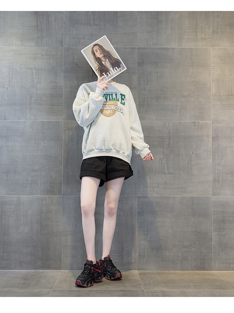 Giày sneaker nữ đế dày platform tăng chiều cao phong cách thể thao thời trang xuân hè 2026 — M2707 màu chì, M2707 màu be, M2707 màu đen chi tiết 24