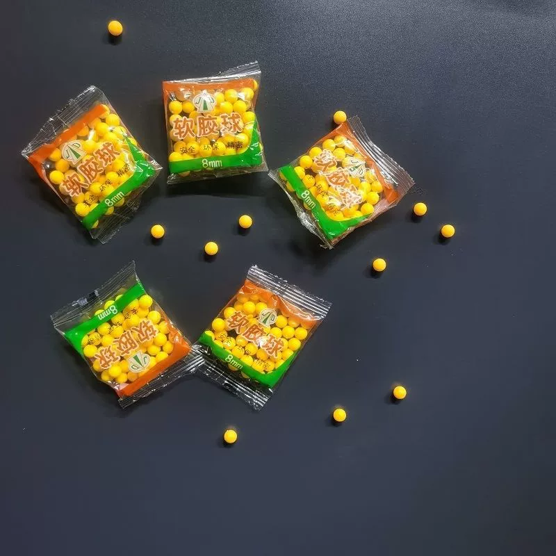 Factory Direct Sales 6Mm-7Mm Toy Gun Bullets Plastic Bullets Rubber Bullets Environmentally Friendly Safety Soft Rubber Balls