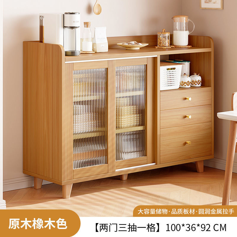 Gabinete de té sala de estar armario de comedor artículos domésticos de madera maciza armario de comedor contra la pared armario de almacenamiento de cocina armario de almacenamiento