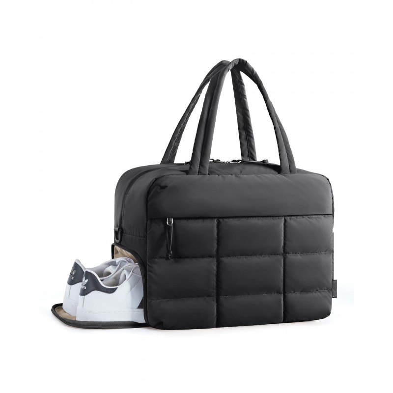 Pequeña bolsa de gimnasio bolso de pluma bolsa de fin de semana para mujeres viaje de noche bolsa de equipaje