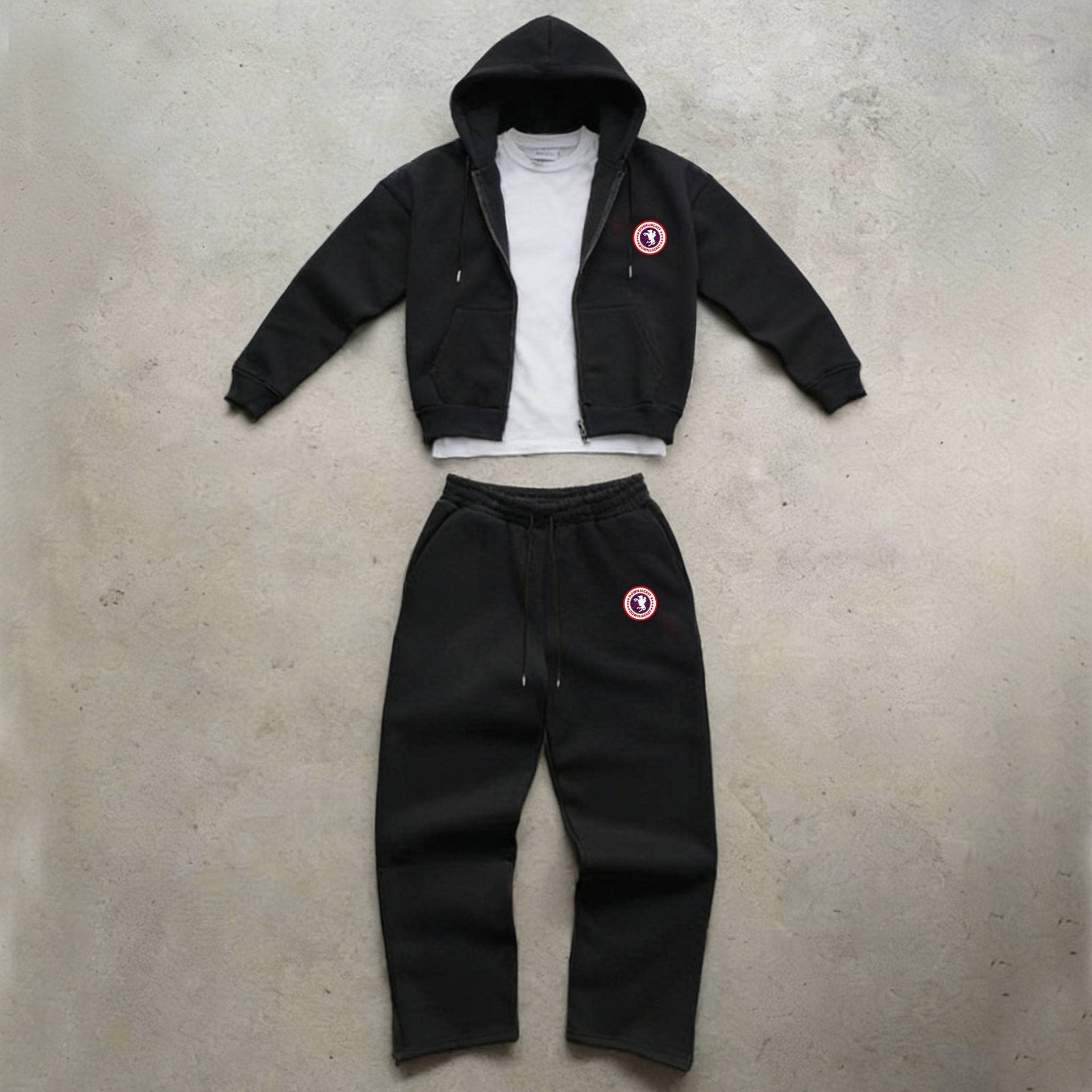 Unbranded Tracksuit Set 3-Piece Black
