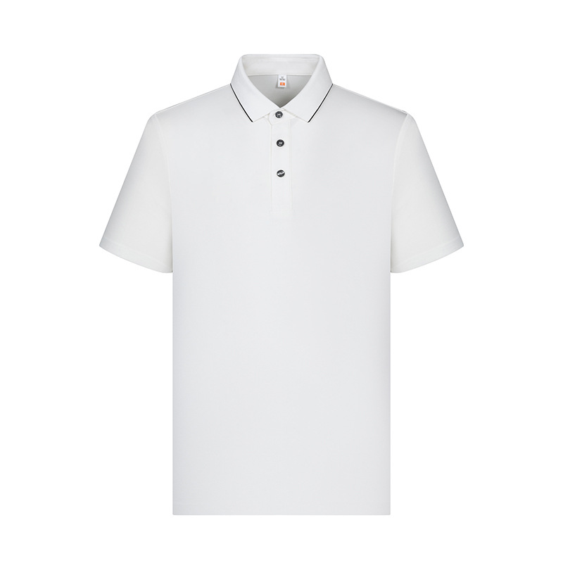 Lujo ligero 60 Soro, antibacteriano de manga corta, solapa de verano, camisa publicitaria, camiseta de algodón de poliéster, ropa de trabajo, ropa de trabajo personalizada