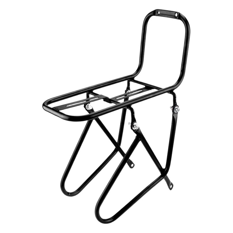 Bicicleta de montaña estante delantero disco de freno bicicleta marco delantero estante acero negrita Larga Distancia bicicleta cesta de verduras accesorios de rack