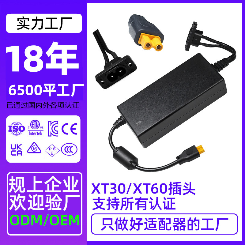 英辉源电源适配器定制XT30/XT60插头航模无人机锂电池充电用电源