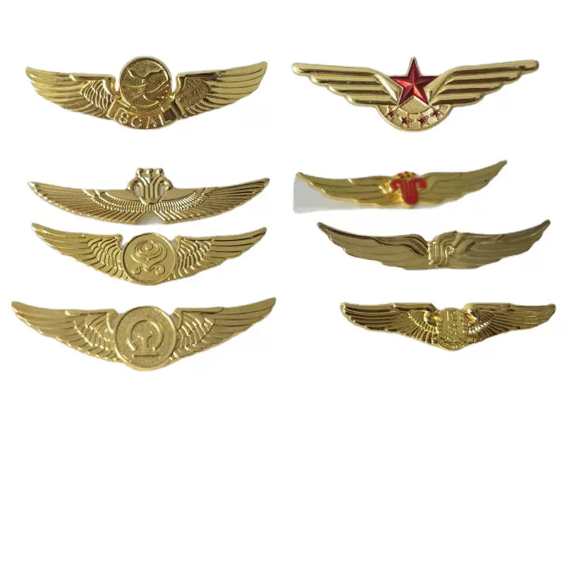 飞行员胸章 国航海航南航川航民航金属徽章 胸徽 胸针 航空纪念品