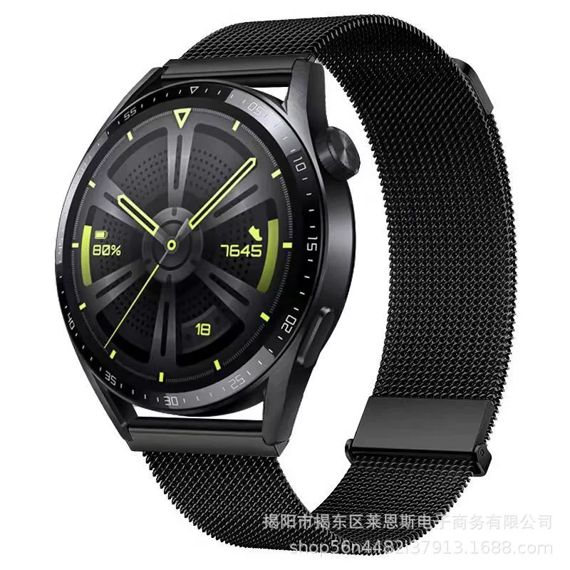 Подходит для Huawei GT/GT4, новый миланский ремешок с двойным магнитным креплением, совместим с Apple Watch S7 и Samsung