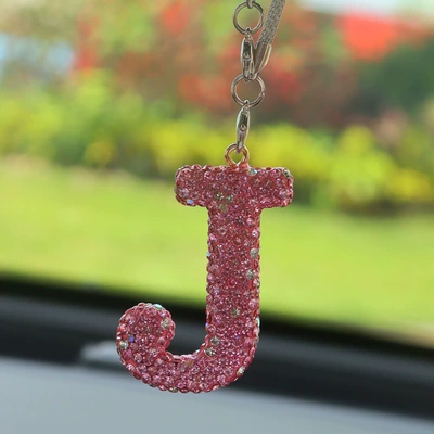 Car hanging Love Bear Car Pendant Car - j-letter-car-pendant-pink