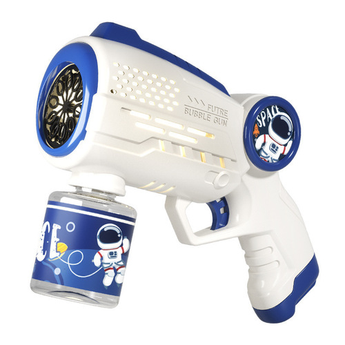 Internet celebrity electric space bubble machine children's handheld fully automatic sound and light bubble gun toys wholesale