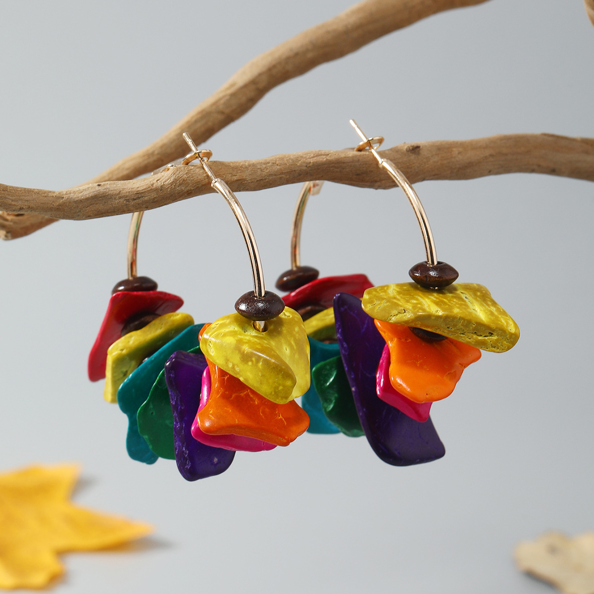 Fashionable elegant ethnic earrings handmade