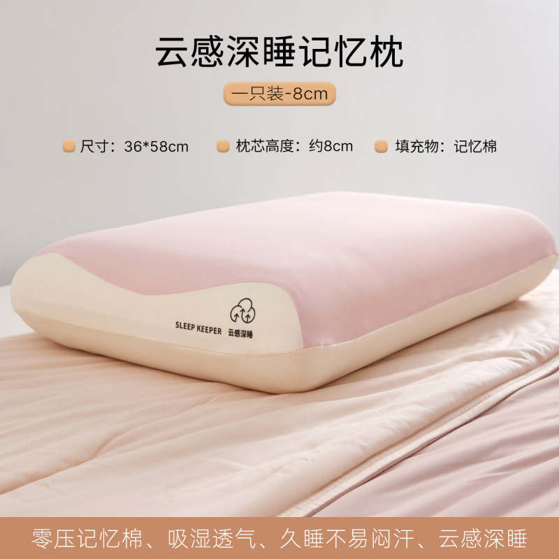 零压记忆棉枕头可拆洗儿童枕芯学生专用单人一只护颈椎助睡眠家用|undefined