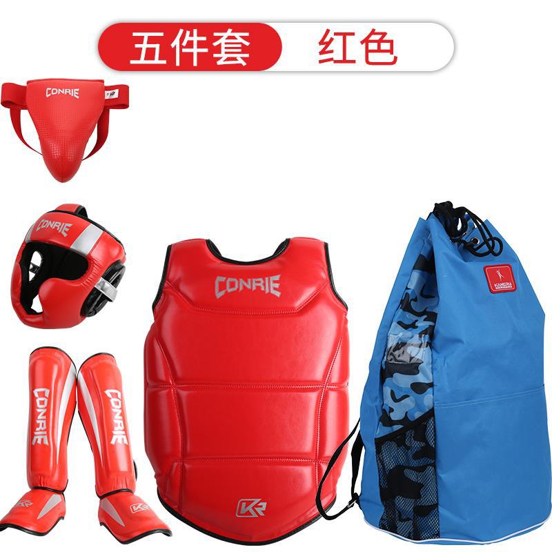 Kangrui nueva Sanda boxeo traje de equipo de protección boxeo para niños Muay Thai protector de la cabeza protector de la entrepierna protector de la pierna