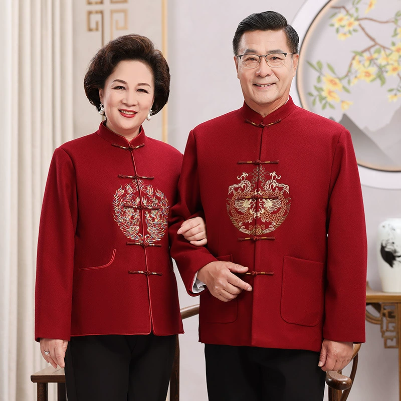 3223 папа Лето 40 50 средних лет с коротким рукавом костюм Тан костюм дедушка летний китайский стиль мужчины