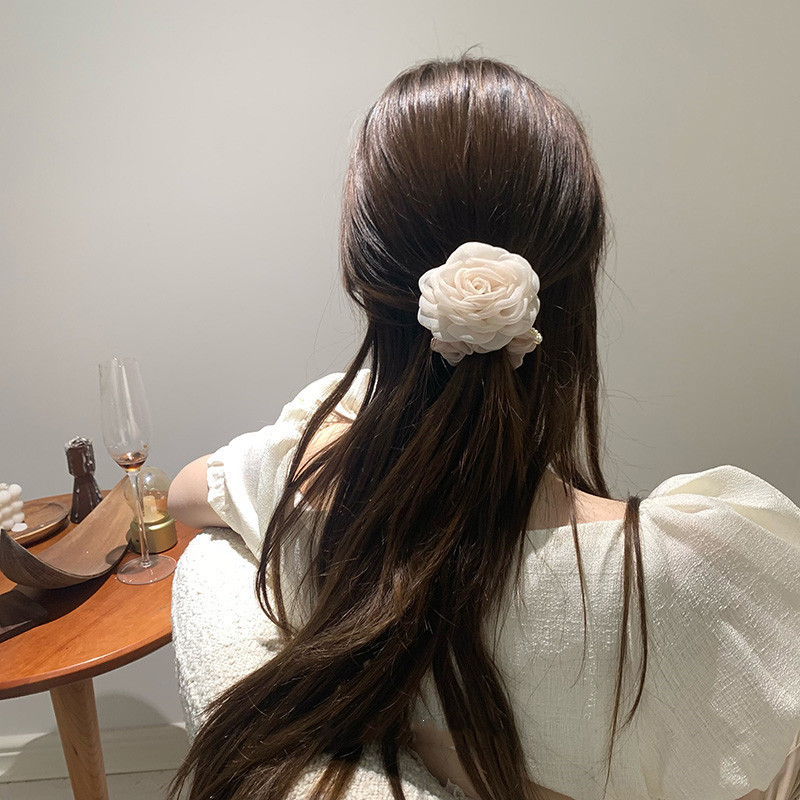 Women's Sweet Flower Organza Hair Tie display picture 5