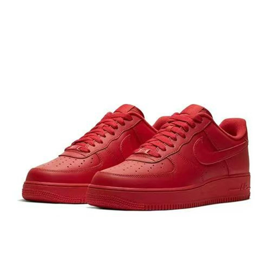 Nike Air Force 1, кожаные кроссовки для мужчин и женщин, белые кроссовки для отдыха