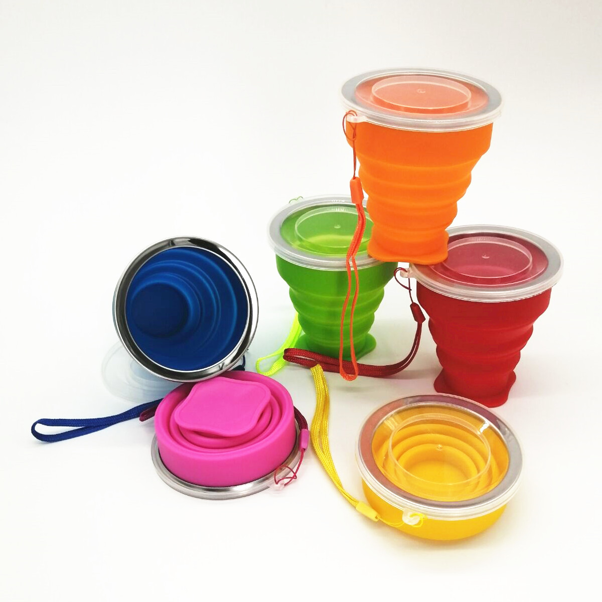 Outdoor Portable Silicone Foldable Water Cup Multifunctional Telescopic Cup Travel Home Silicone Lifestyle Accessories