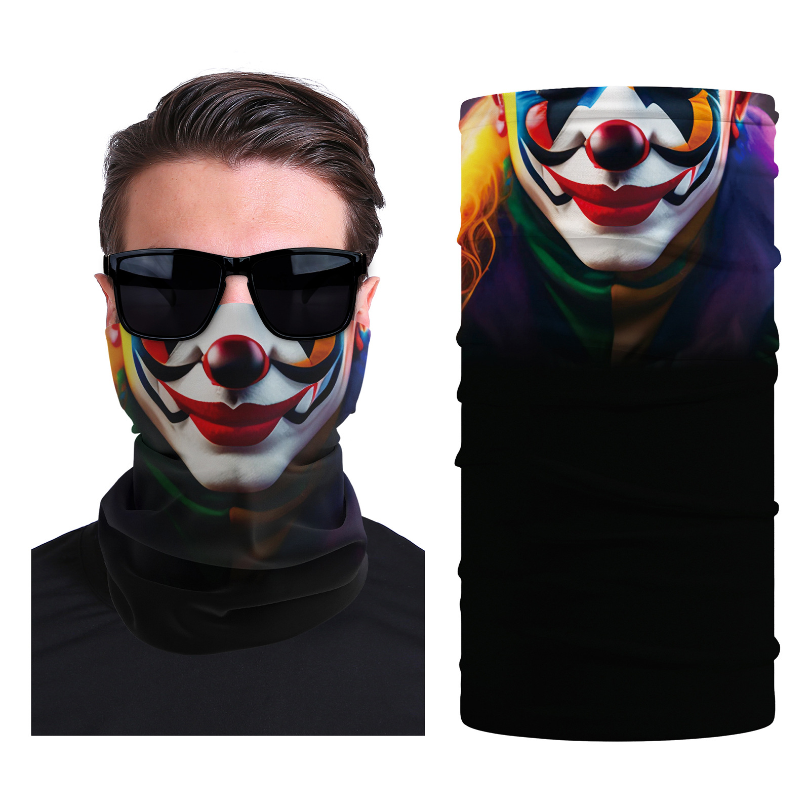 Xun hui transfronterizo media cara cráneo bufanda mágica sombrilla de viaje al aire libre máscara de equitación cuello de protección uv