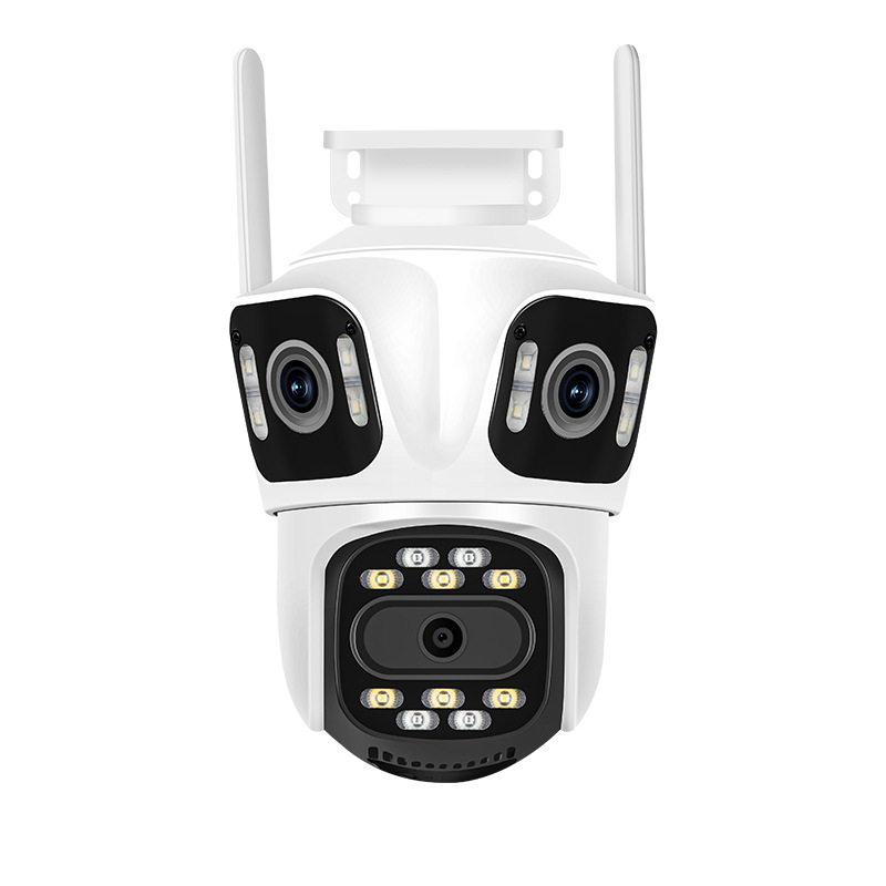 Monitoreo de tres imágenes 360 ° panorámico con visión nocturna de alta definición cámara de monitoreo WiFi inalámbrica doméstica