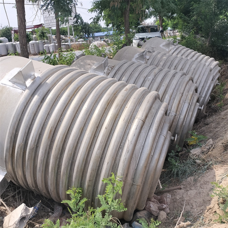 二手10-100立方外盘管反应釜 304级化工反应罐