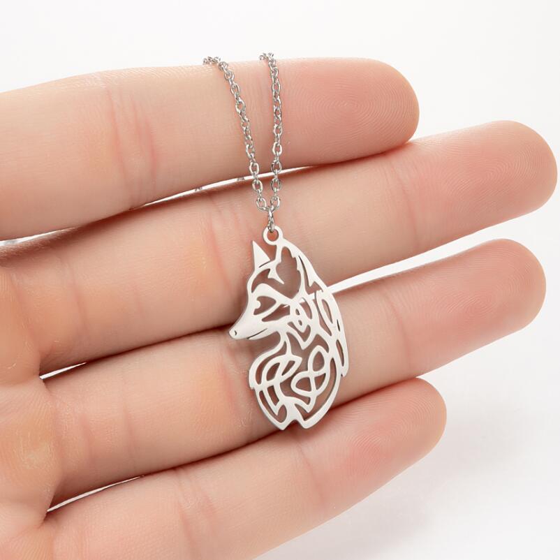 Fashion Geometric Stainless Steel Plating Pendant Necklace_colorza_7