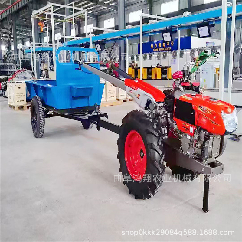 手扶拖拉机旋耕机水旱打田农耕运输手扶式拖拉机多功能小型耕地机