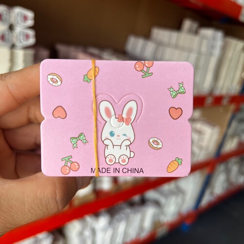 Red panda food packaging card head trinket diy material package accessories Year of the Rabbit bunny card tag card paper