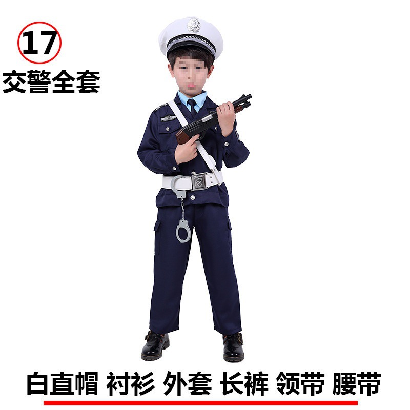 Pequeño sombrero de policía de tráfico rojo rojo blanco