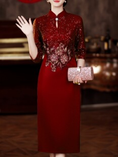 W 85391 Modified Cheongsam Wedding Dress ��ʽ���۶Y�� ��