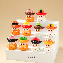 可爱寿司系列QQ女孩萌粒公仔树脂桌面小摆件潮玩抖音直播盲袋批发