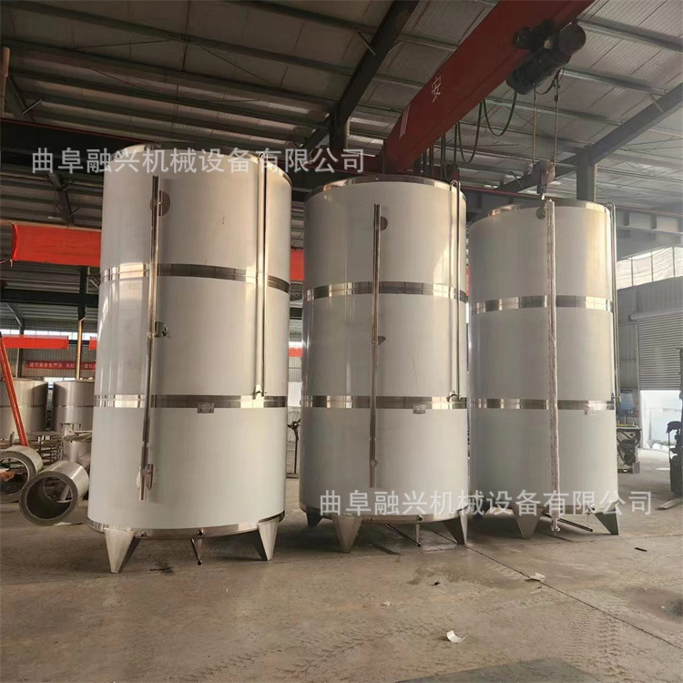 曲阜融兴304不锈钢储酒罐玻璃水储存罐 化工罐 卧式运输罐厂家