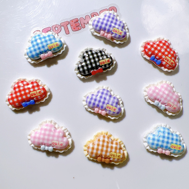 树脂饰品配件发夹发饰diy材料奶油胶手机壳鞋帽服饰贴片花边云朵|undefined