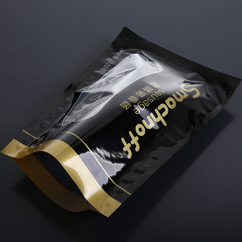 平口三边封袋复合包装袋香肠塑料密封袋lCookedmeatbag熟食锁鲜