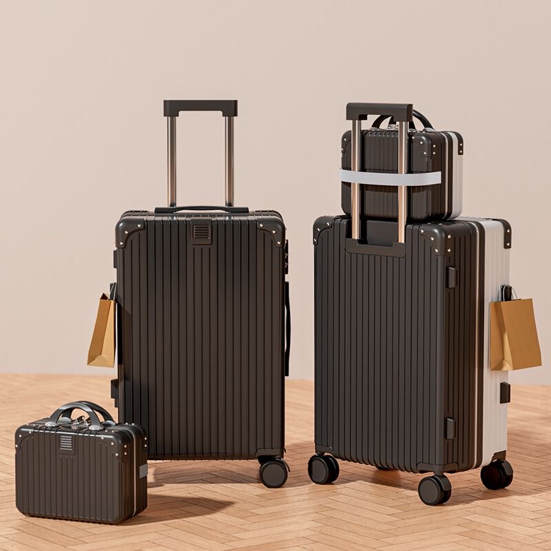 Women's new large-capacity durable password suitcase, student travel case, thickened trolley case with universal wheels, leather case