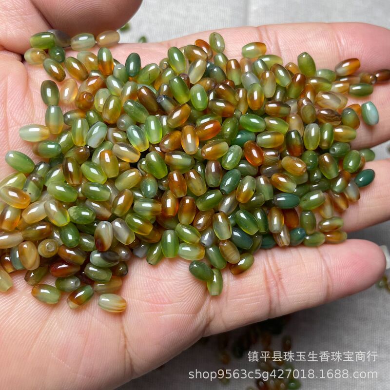 Peacock Agate Beads Beaded Beads DIY Jewelry Material Bracelet Necklace Passepartout Crystal Semi-finished Products